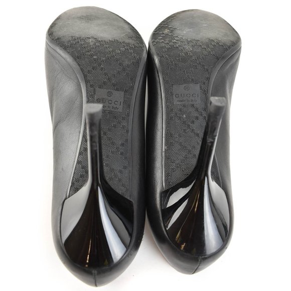 GUCCI: Black, Leather Heels/Pumps - Picture 9 of 10